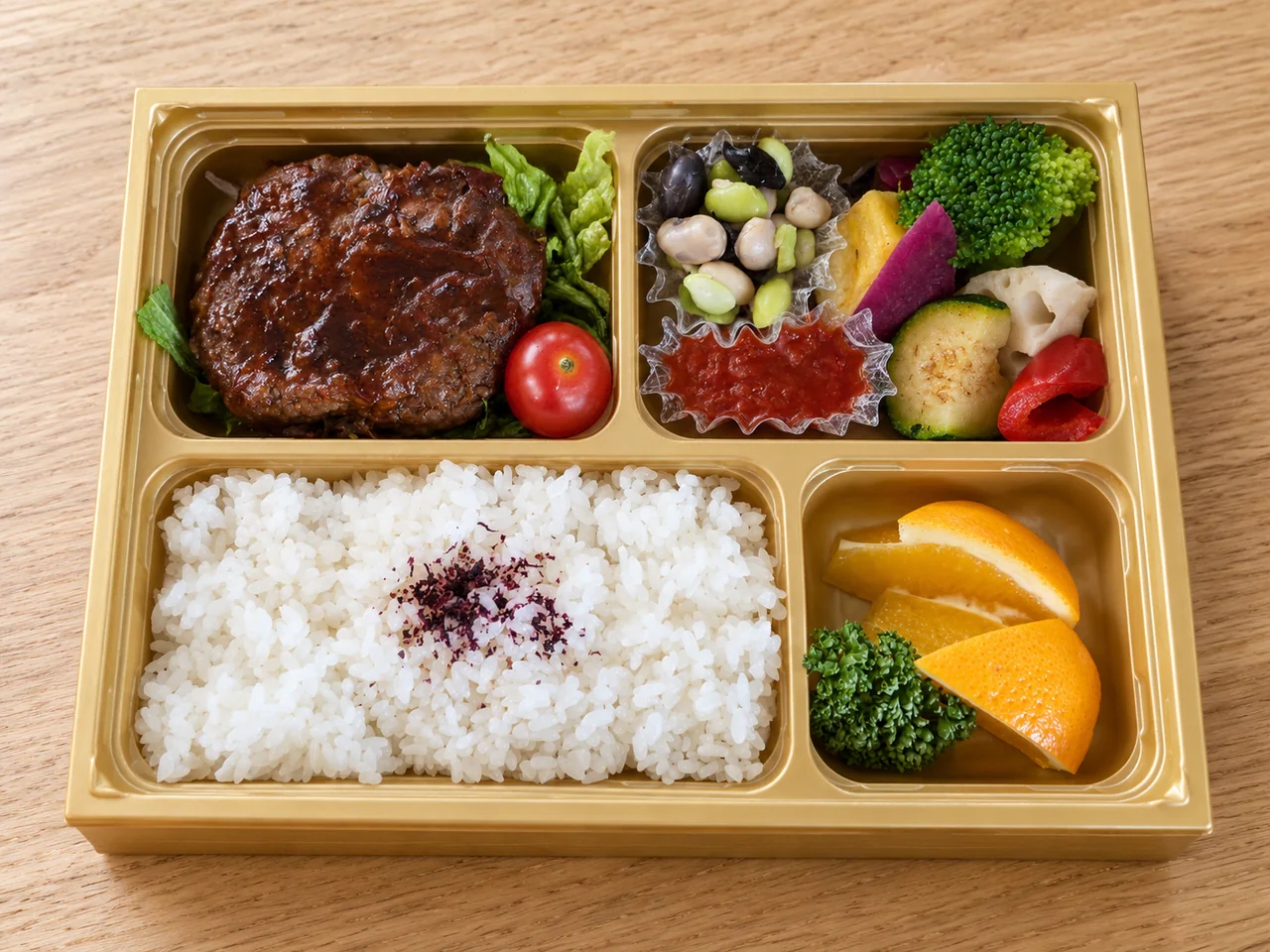 大豆ハンバーグ弁当（ビーガン）