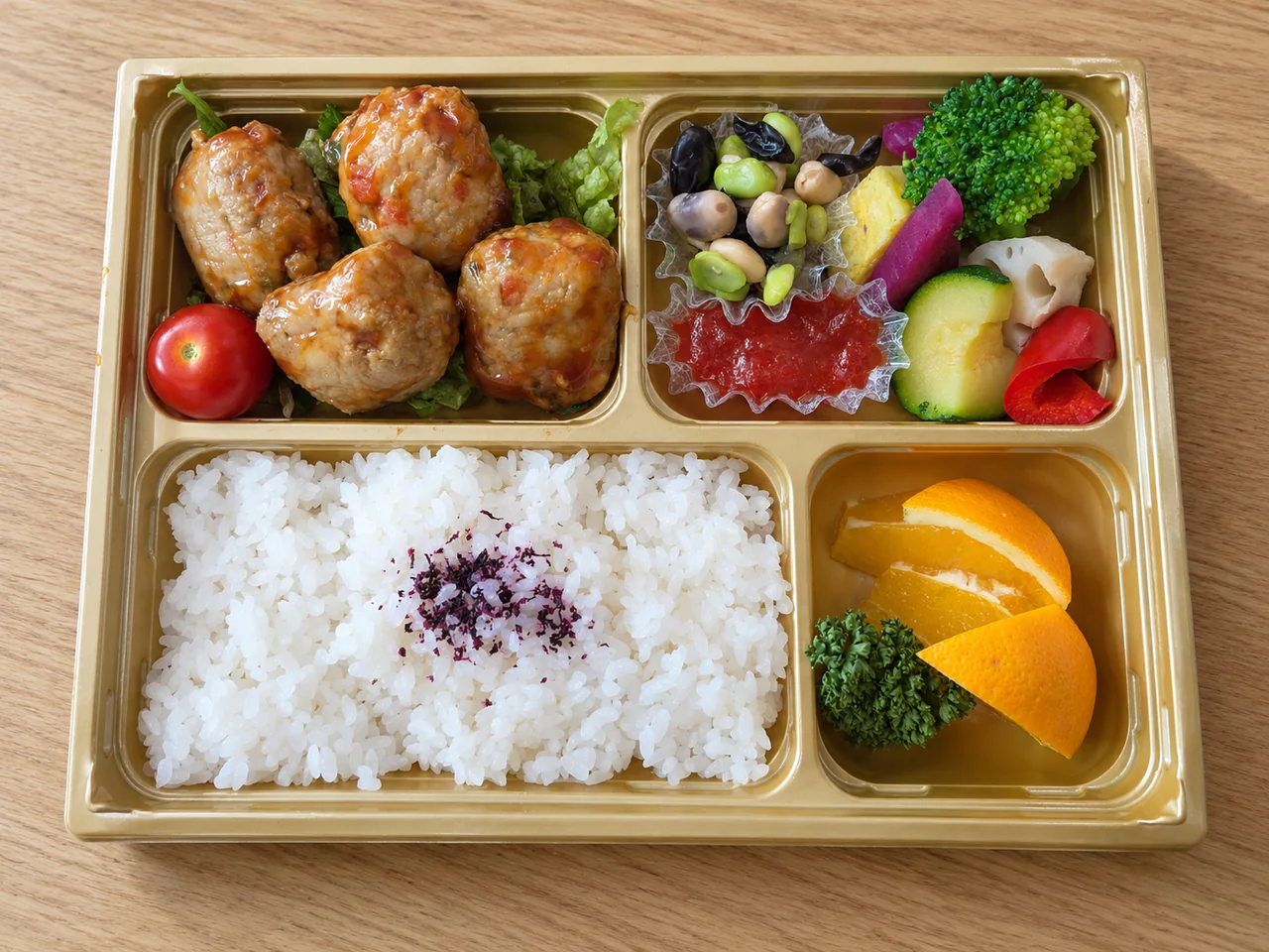 大豆ミートボール弁当（ビーガン）
