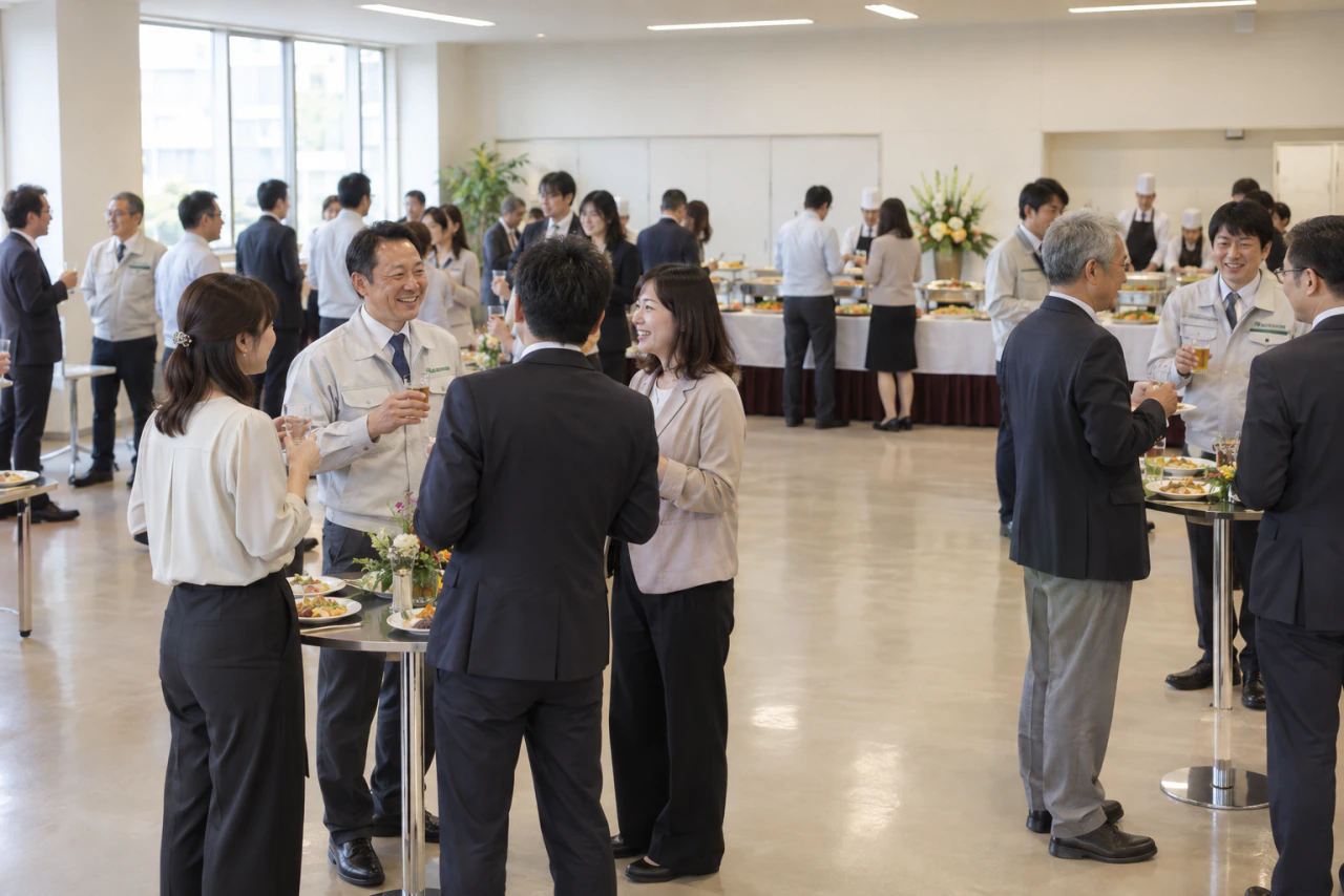 製造業の社内懇親会の会場イメージ