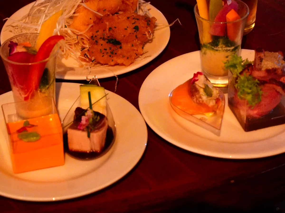 ビアクルーズの洋風コース料理(実際のお料理)